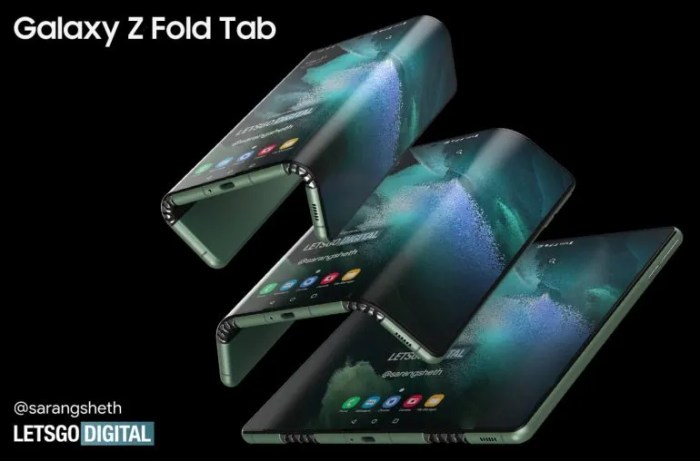 Samsung Galaxy Z Tab Akan Rilis Tahun Depan, Bocoran Terungkap! Samsung Galaxy Z Tab Fold